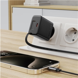 شارژر دیواری ایس فست ACEFAST A110 PD30W Fast Charger توان 30 وات همراه با کابل جمع شونده