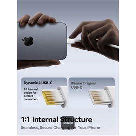کابل Type-C به Type-C بیسوس Baseus Dynamic 4 P10381400111 طول 1 متر توان 100 وات