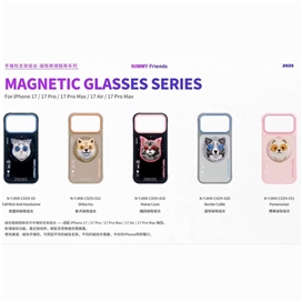 قاب برند نیمی با پاپ سوکت مدل Nimmy Magnetic Glasses Case Series مناسب برای Apple iPhone 17 Pro Max