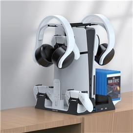 استند خنک کننده و شارژر PS5 برند گرین لاین مدل GNPS5CSTD