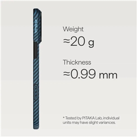 قاب آیفون برند پی تاکا مدل PITAKA Ultra Slim1500D (Twill) (PitaTap) مناسب برای Apple iPhone 17 Pro Max