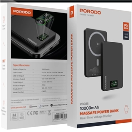 پاوربانک مگسیف 10000mAh پرودو Porodo مدل PBO85