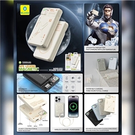 پاوربانک مگ سیف 22.5 وات 10000 میلی آمپر بلوئو مدل PD10