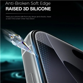 گلس آیفون 17 گرین لاین Green Lion 3D Silicone Plus Iphone 17 GN3DSIL17PCL