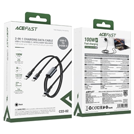 کابل دو سر Type-C ایس فست ACEFAST C22-02 طول 1.25 متر توان 100 وات