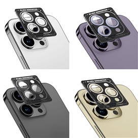 رینگ محافظ لنز آیفون 14 Apple iphone 13 Mini BLUEO Metal Frame Lens Protector Glass