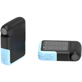 پاور بانک خورشیدی10000 به همراه چراغ قوه پاورولوژی Powerology Sante Solar Power Bank PPBDS05BK