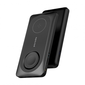 پاوربانک وایرلس 10000 مگ سیف پرودو Porodo Magsafe PD-PBFCH021-BK توان 20 وات با قابلیت شارژ اپل واچ