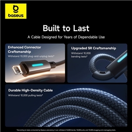 کابل تایپ سی به لایتنینگ 20 وات یک متری بیسوس BASEUS CB000146 Lit