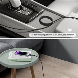 کابل لایتنینگ به Type-C بیسوس Baseus CB000123 Dura Series P10377800U01 طول 1 متر توان 20 وات