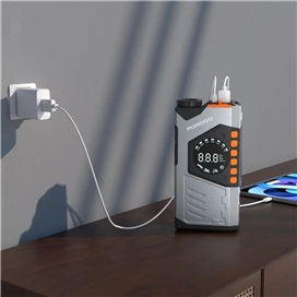 پاوربانک 10000 و کمپرسور باد و جامپ استارتر خودرو پرودو Porodo PDPBA10GY