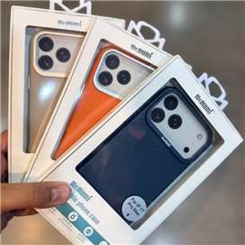 قاب چرمی مگسیف MagSafe برند ممومی memumi مدل Bo Ming Series مناسب برای Apple iPhone 17 Pro Max