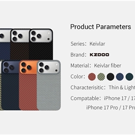 قاب برند کی دوو K-DOO مدل کولار Kevlar برای گوشی آیفون Apple iPhone 17 Pro Max