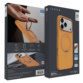 قاب مگسیف MagSafe ضد ضربه لولو Levelo مدل استند دار Iris Pro مناسب برای Apple iPhone 17 Pro Max