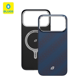 قاب بلو بافت مدل Blueo Gilded Tactile Woven Galaxy Aramid Fiber Magnetic Case مناسب برای Apple iPhone 17 Pro