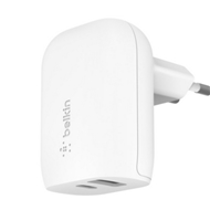 شارژر دیواری شارژ سریع دو پورت 32 وات بلکین مدل WCB008vfWH