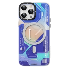 قاب YOUNGKIT یانگکیت Metaverse Blue Strong Anti-Drop Impact Series مناسب برای Apple iPhone 13