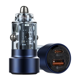 شارژر فندکی دوپورت 75 وات رسی Recci Journey 75W RCC-N15