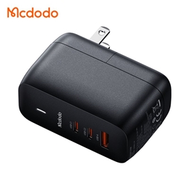 شارژر آداپتور دیواری 3 پورت 65 وات مک دودو مدل MCDODO CH-8442 GAN به همراه کابل 2 متری