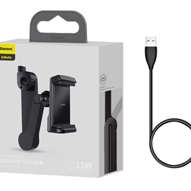 هولدر و شارژر وایرلس بیسوس Baseus Backseat Holder Wireless Charger WXHZ-01