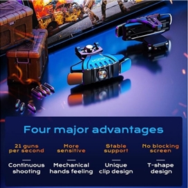 دسته بازی موبایل راک Rock G01 Shooting Game Controller