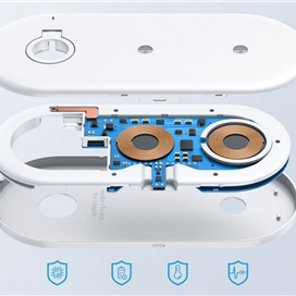 شارژر وایرلس 3 در 1 جویروم مدل Joyroom 3 in 1 Magnetic Charging Station & Watch Storage JR-A27