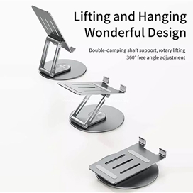 هولدر رومیزی موبایل و تبلیت راک ROCK Metal Rotating Foldable Desktop Stand RPH0993