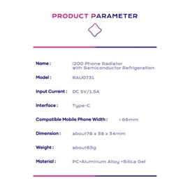 فن خنک کننده موبایل راک Rock Space i100 Mobile Game Cooling Pad RAU0731