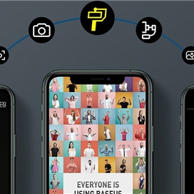 گیمبال و استبلایزر دوربین بیسوس Baseus Handheld Gimbal Stabilizer Control Smartphone SUYT-0G