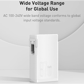 پاوربانک 10000 و شارژر دیواری بیسوس Baseus Power Station 4 PPHD010001 87W CN توان 87 وات با کابل