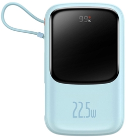 پاوربانک شارژر سریع 22.5 وات به همراه کابل تایپ‌سی 10000 بیسوس Baseus Qpow Pro Fast Charge Power Bank PPQD020101