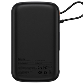 پاوربانک شارژر سریع 20 وات به همراه کابل لایتنینگ 10000 بیسوس Baseus Qpow Pro Fast Charge Power Bank PPQD020001