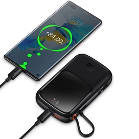 پاوربانک شارژر سریع 20 وات به همراه کابل لایتنینگ 10000 بیسوس Baseus Qpow Pro Fast Charge Power Bank PPQD020001