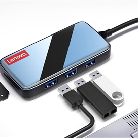 هاب و رم ریدر 8 پورت لنوو Lenovo ER08 HDMI 4K 8 in 1 USB-C hub