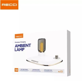 شارژر بی‌سیم و چراغ خواب 15 وات رسی Recci RLS-L11 wireless fast charging