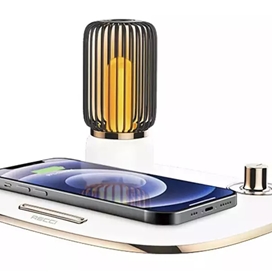 شارژر بی‌سیم و چراغ خواب 15 وات رسی Recci RLS-L11 wireless fast charging