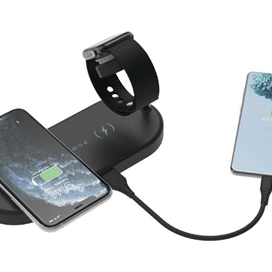 استند و شارژر وایرلس مگنتی پاورولوژی Powerology 4in1 Fast-Wireless Charging Dock P41MFCHBK