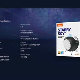 اسپیکر بلوتوث و چراغ خواب رسی Recci RSK-W22 wireless speaker