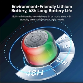 اسپیبکر نورانی RGB بلوتوثی جویروم Joyroom Transparent RGB Wireless Speaker JR-ML03