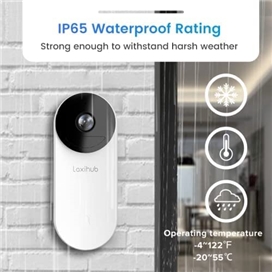 زنگ در هوشمند آرنتی Arenti Laxihub BellCam 1080p Battery Video Doorbell همراه با کارت حافظه