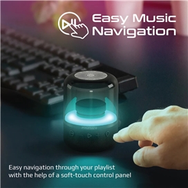 اسپیکر بلوتوثی قابل حمل پرومیت  مدل GLITZ.BLACK