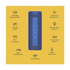 اسپیکر بلوتوث شیائومی Xiaomi Mi Portable Bluetooth Speaker MDZ-36-DB 16W توان 16