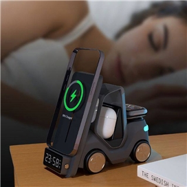 استند و شارژر وایرلس گرین لاین Green Lion Forklift 5 IN 1 توان 15 وات