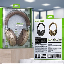 هدفون بلوتوث باوین Bavin BH26 Wireless Over-Ear Headphone رم خور