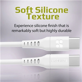 کابل USB-C شارژ سریع پرومیت مدل POWERLINK-CC200.BLACK به طول 2 متر