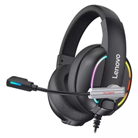 هدفون سیمی گیمینگ لنوو Lenovo HU75 Color LED Adjustable Gaming Headset