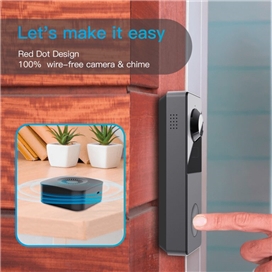 زنگ در هوشمند آرنتی Arenti VBELL1 2K Ultra HD Battery Video Doorbell همراه با کارت حافظه