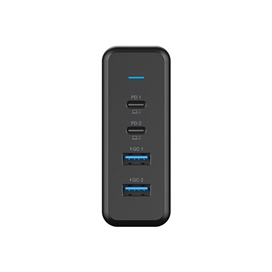 هاب شارژر 4 پورت پاورولوژی Powerology power terminal PWCUQC001 توان 75 وات