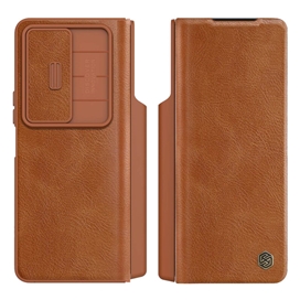 کیف چرمی نیلکین سامسونگ Samsung Galaxy Z Fold 4 5G Nillkin Qin Pro Leather Case دارای محافظ دوربین