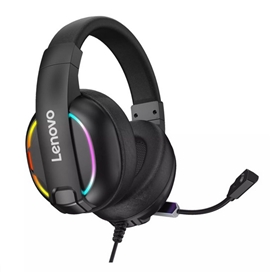 هدفون سیمی گیمینگ لنوو Lenovo HU75 Color LED Adjustable Gaming Headset